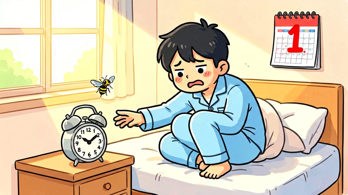 闹钟响了，但被窝封印了我。