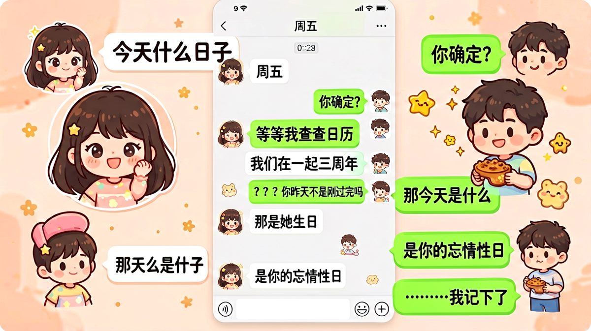 忘记纪念日的神级借口